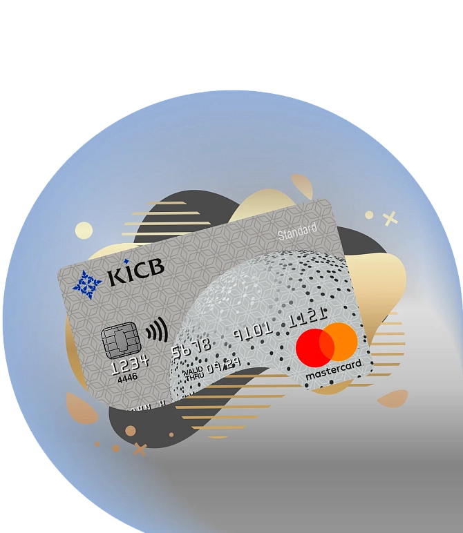 Mastercard Standard картын KICB тиркемесинде буйрутма кылыңыз